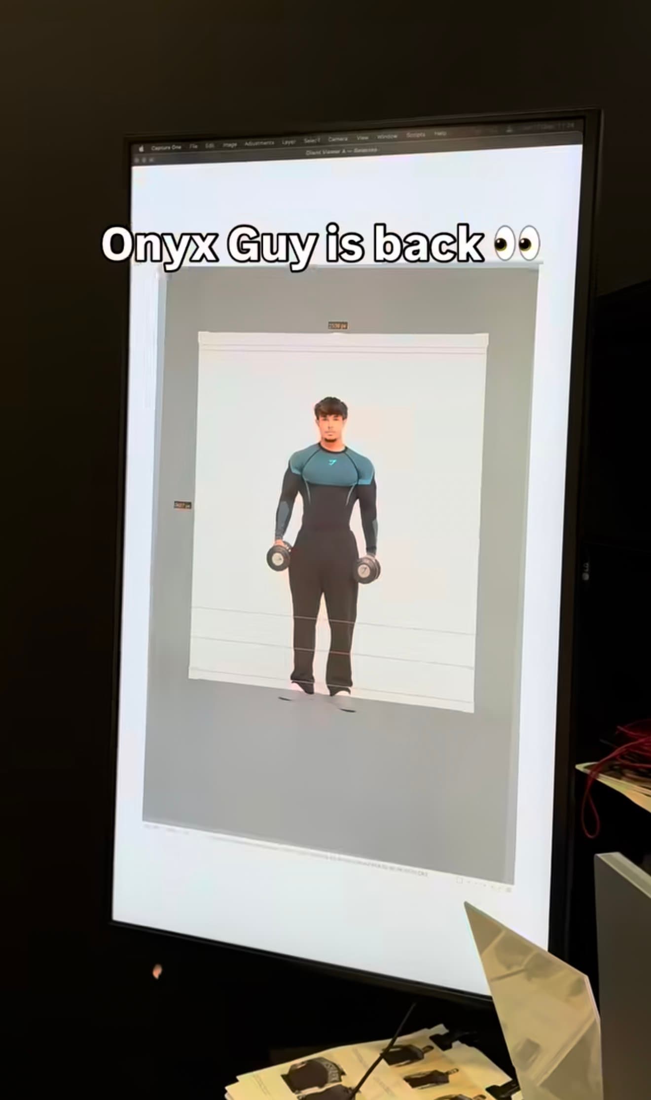 Mike en shooting Gymshark